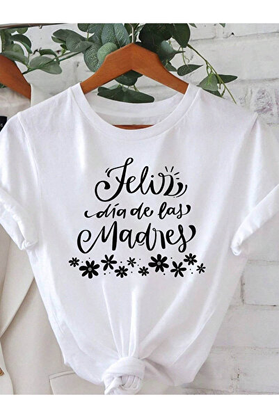 Ekim11 Happy Mother'S Day Letter Print T-Shirt, Short Sleeve Crew Neck Casual...