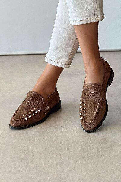 nope21shoess Prag Toprak Hakiki Deri Loafer