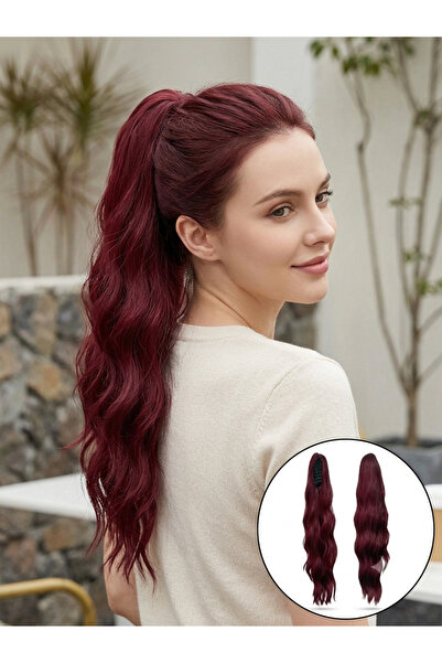 REMY HAİR Dalgalı Tokalı At Kuyruğu Fiber Saç 150gr 60cm