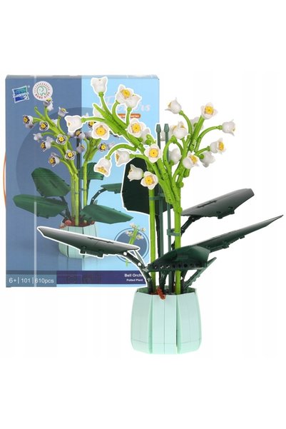 Nobo Kids Blocuri de construcție florale: Orhidee, Plante înflorite, Lăcrămio...