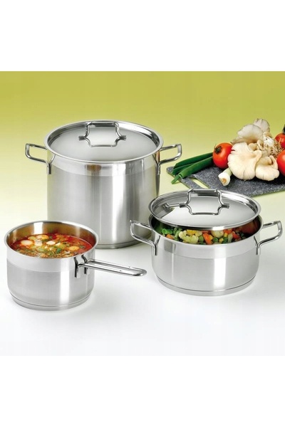 Orion Oală ANETT cu capac din oțel inoxidabil 26 cm 8,2L PREMIUM