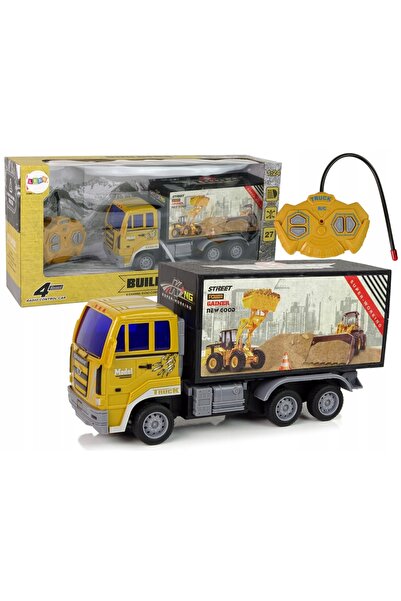 LeanToys Camion de construcții telecomandat 1:24 Galben