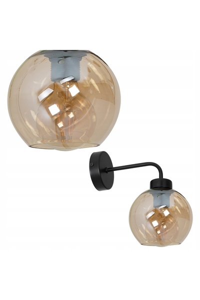 Milagros jewelry Aplică de perete SOFIA AMBER 1xE27 Milagro 60W
