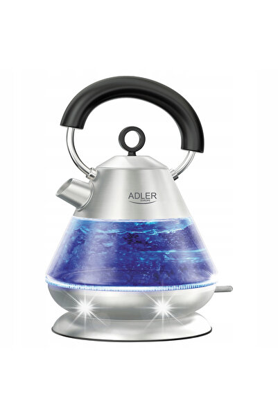 adler Fierbător electric fără fir 1,5L 2200W din sticlă cu iluminare, puternic