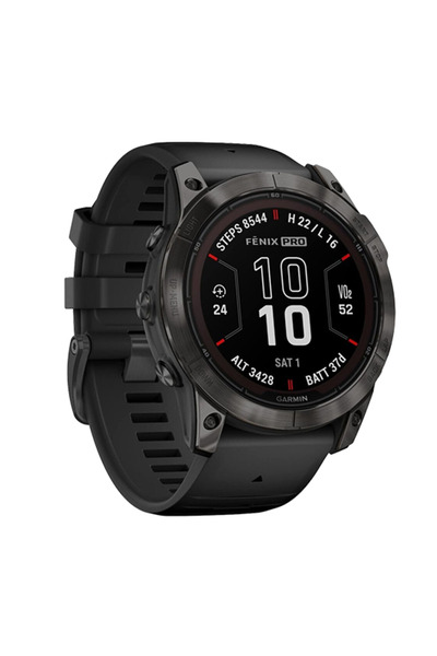 Garmin Ρολόι Fenix 7X Pro Solar GPS 51mm Λουράκι Γραφίτη - Ανθρακί Γκρι Τιτάνιο