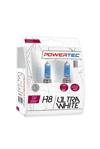 M-TECH Bec H8 Powertec Ultra Alb (2 bucăți) 5000K 12V 35W PTZUW8-DUO