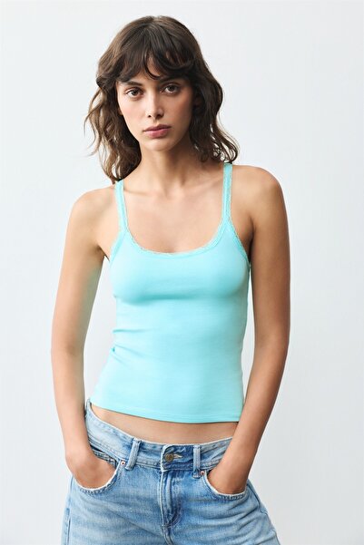 Pull & Bear Dantel detaylı atlet