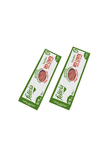 Felicia 2 x Spaghetti bio din linte rosie 250g