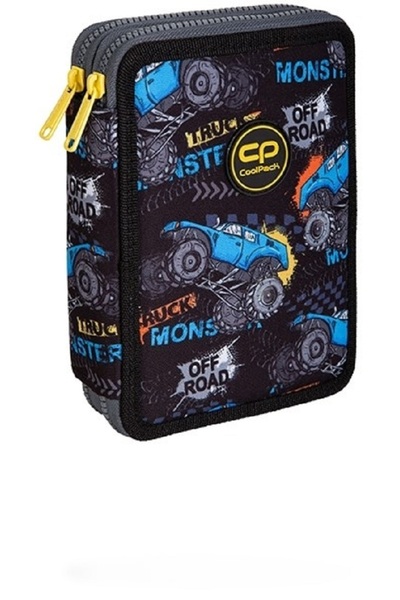 Cool Pack Penar echipat Jumper XL, 38 piese, 2 fermoare, Monster, CoolPack