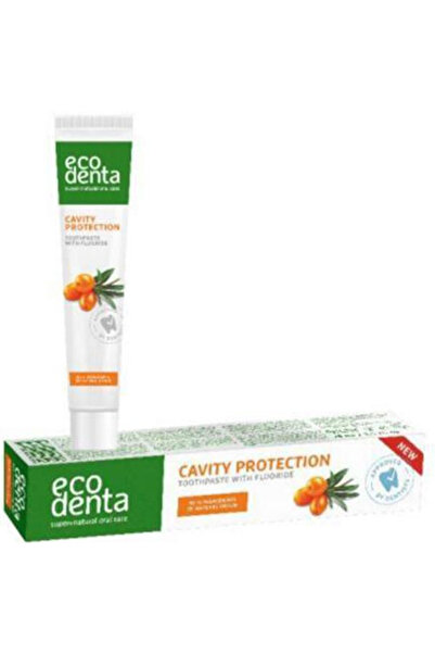 Ecodenta Natural Toothpaste with Sea Buckthorn for Oral Cavity Protection, 75 ml