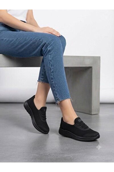 Lütfi Women's black slip-on easy wear ultra lightweight orthopedic sole daily...