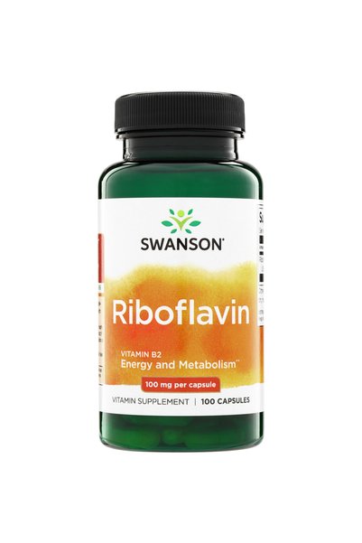 SWANSON Riboflavină Vitamina B2 100 mg 100 Capsule