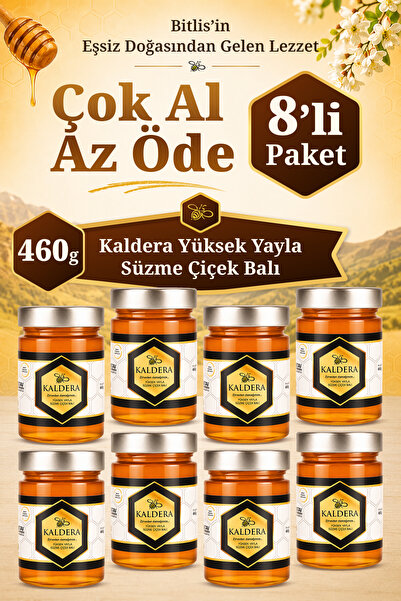 Yüksek Yayla Çiçek Balı 460GR 8'li Paket