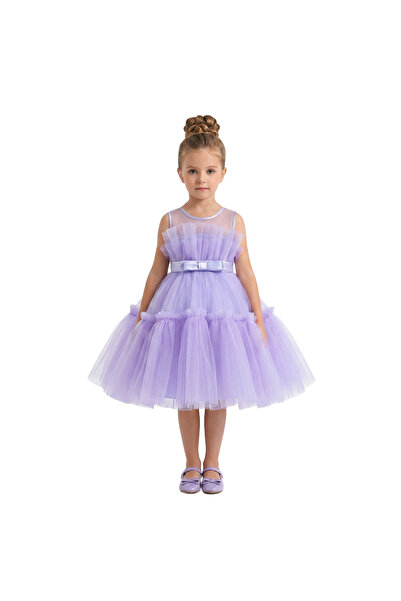 Bidani - Lavender Tulle Puffy Flower Girl Dress - 1Y to 13Y