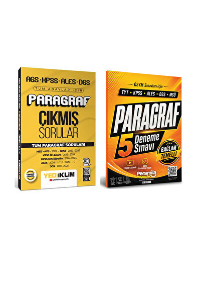 Peramila Yayıncılık 2026 Yediiklim Tüm Sınvalar İçin Paragraf Çıkmış Sorular ...