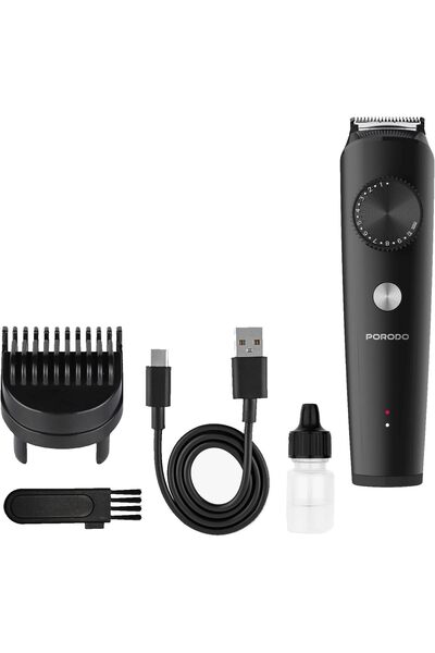 porodo Kron Cordless Hair Trimmer, Precision Beard Grooming Kit with 1-10mm A...