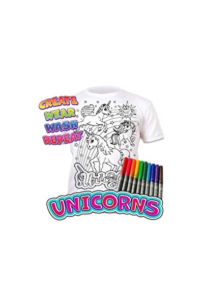 OEM Splat Planet Πλενόμενο T-Shirt Ζωγραφικής "Unicorn" με Μαρκαδόρους (3-4 Ε...