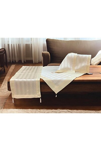 Linea Home Σετ τετράγωνων σχημάτων 7 τεμαχίων. Σατέν Ζακάρ με Διακοσμητικά Τε...