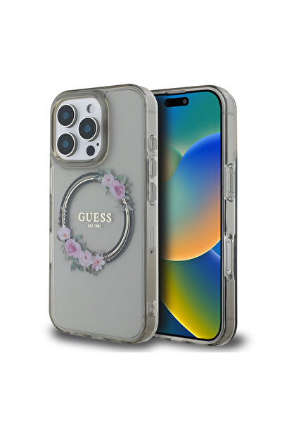 OEM Guess Magsafe “Flower Wreath” Hard Case Θήκη προστασίας από σκληρό πλαστι...