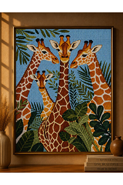 DNZt 5D Diamond Painting 50x65 cm Elmas Mozaik Boncuklu Taşlı Goblen Pano Tab...