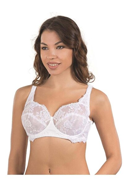 Emay İç Giyim White Mi Emay 146 C Underwire Brode