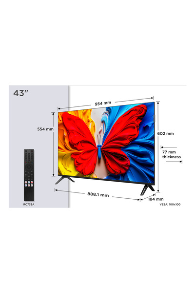 TCL Televizor 43S5K 43 QLED Android TV
