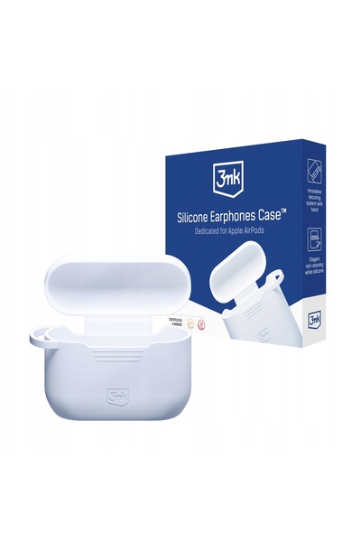NO BRAND Husă pentru căști 3MK Husă din silicon pentru Apple AirPods 4 Alb