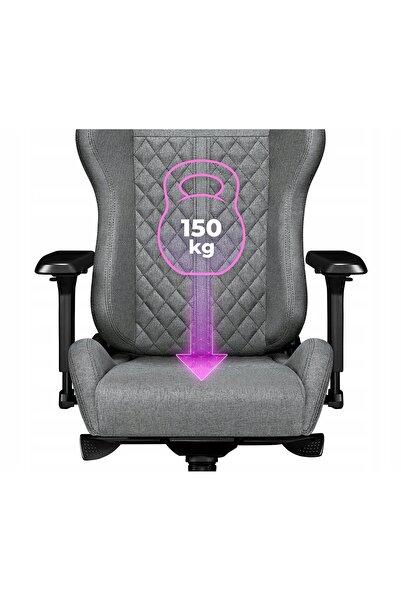 Yumisu Fotel 2050 Magnetic Gri-deschis-negru