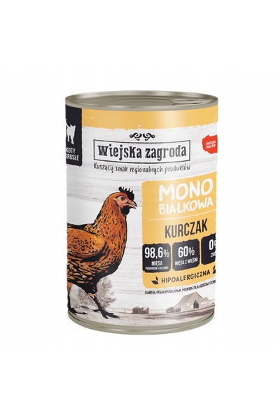 NO BRAND Hrana pentru pisici RURAL GARD Monoproteină Pui 400 g