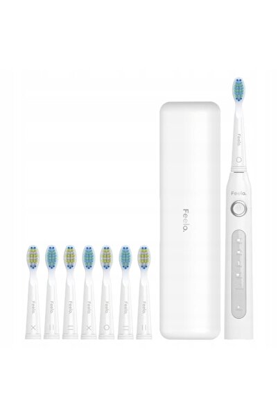 NO BRAND Periuță de dinți sonică FEELO Easy White (8 capete + husă)