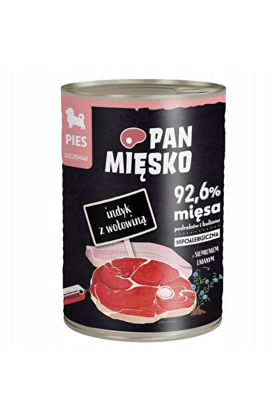 NO BRAND Hrana pentru caini PAN MIĘSKO Turtura cu carne de vită 400 g