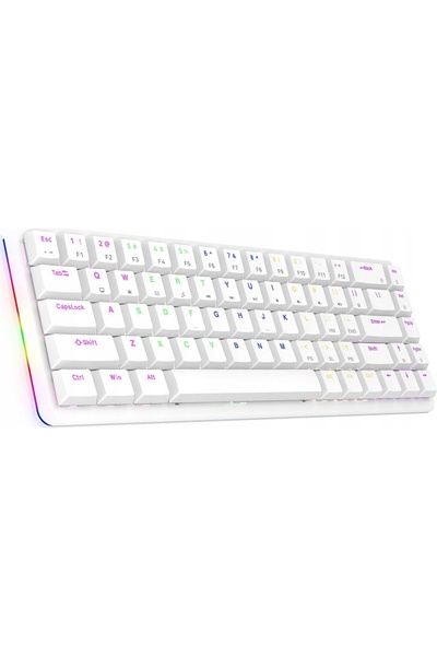 NO BRAND Tastatură RAMPAGE Rebel Albă