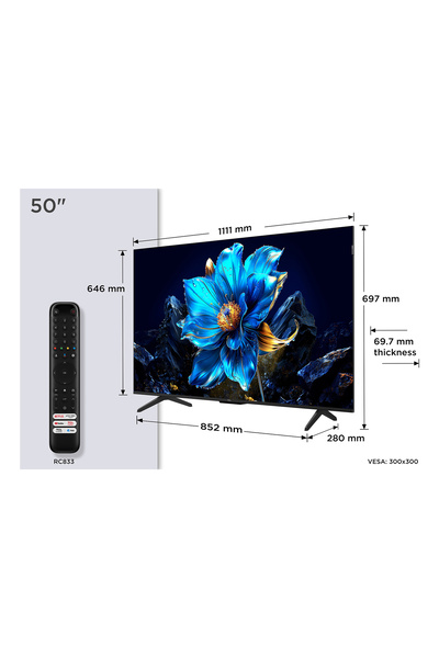 TCL Televizor 50P79K 50 QLED 4K Google TV Dolby Atmos HDMI 2.1