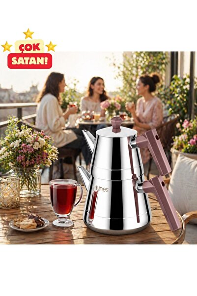 Empressco Mini Boy Paslanmaz Çelik Çaydanlık, Soft Kulp, Dayanıklı ve Parlak ...