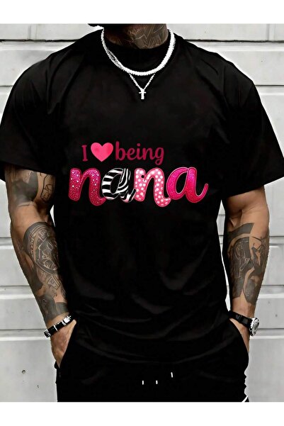 NOURAM I Love Being Nana T Grandmother Gift Mother Day Present Funny Shirt Wo...