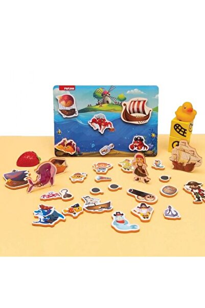 PUEDO TOYS Joc Magnetic Din Spuma Eva, Pirati, Puedo