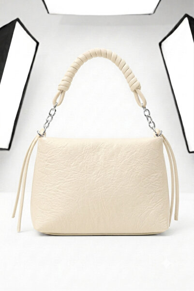 Madame Women's Crossbody Bag with Cross Straps & Chain and Tassel Detail