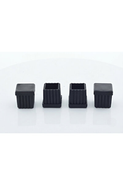 LUDIA Kauçuk 4'lü Set Kare Profil İç Tapa 30x30 mm - Plastik Mobilya ve Sandalye Ayak Koruyucu