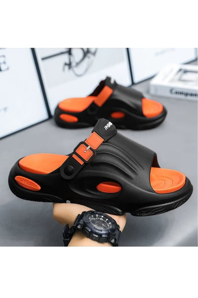 Generic Men's Slippers Thick Sole Non-slip Slip On Fashion Outdoor Beach Slip...