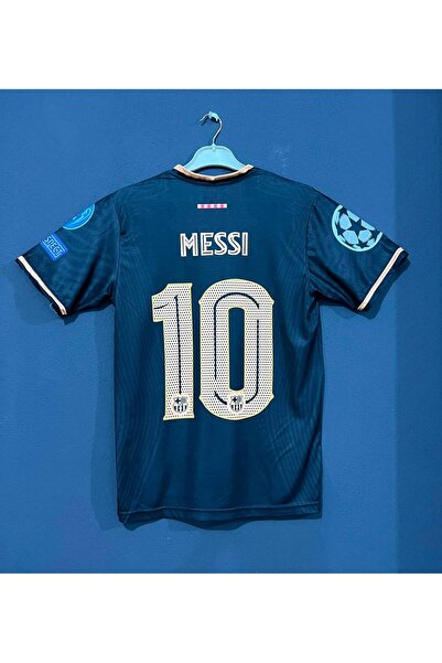 Alaturka Mix Barcelona messi 2020/21 deplasman yetişkin forması siyah/altın