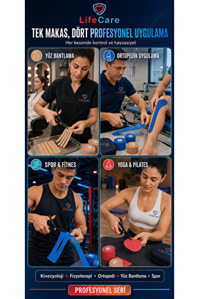 Life Care Kinesioloji Makası Pro Serisi Özel Keskin Makas