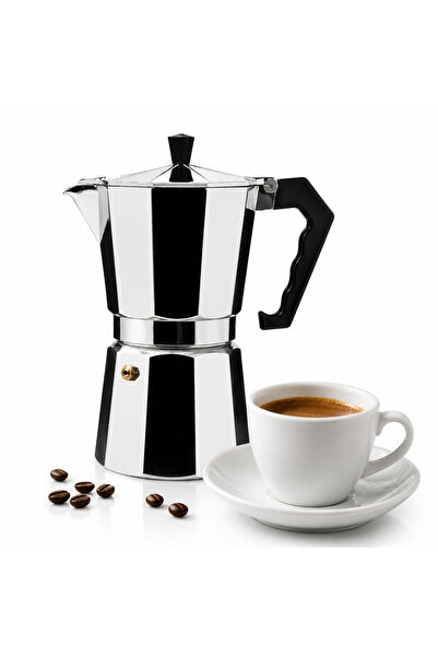 HAEGER Cafetieră Moka MOKA POT 9, Capacitate 9 cești, Corp din aluminiu, Comp...