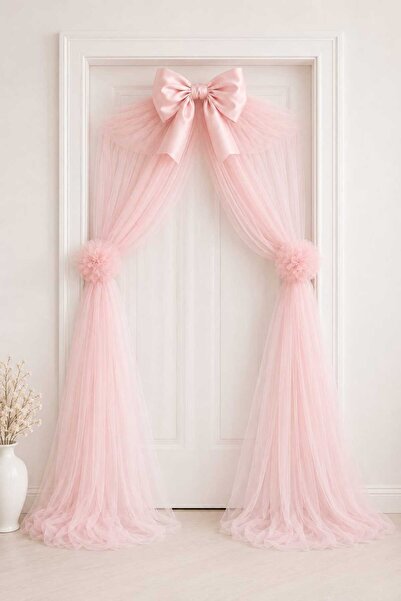 SonArt Home Decoration Kullanıma Hazır Lüks Kapı Süsleme Tülü, Hastane Odası,...