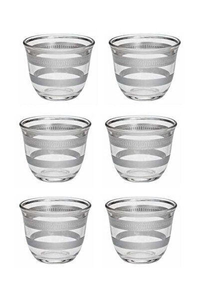 Trust Dove 6-Piece Glass Cawa Cup Set Clear/Silver 70ML