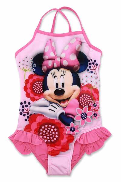 Disney Minnie Costum de baie întreg roz 3-8 ani cu croi simetric și fodru 80%...