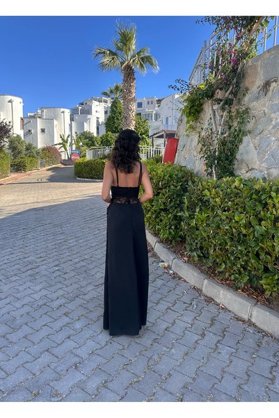 SANX فستان ماكسي داليا أسود