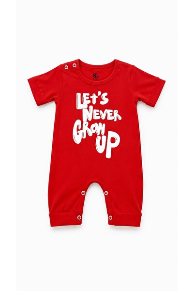 Zuvi Baby Kırmızı Yazılı Bebek Tulumu