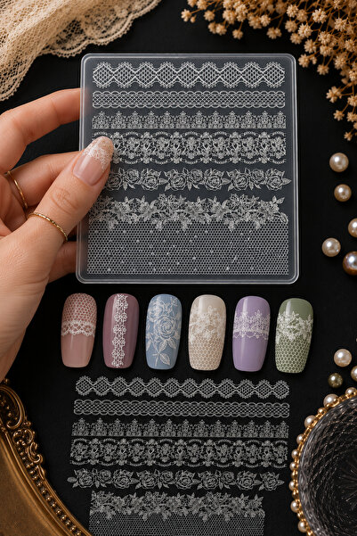 Easy Beauty Nail Art Silikon Kalıp 3D Nail Art Desen Kalıbı, Tırnak Süsleme D...