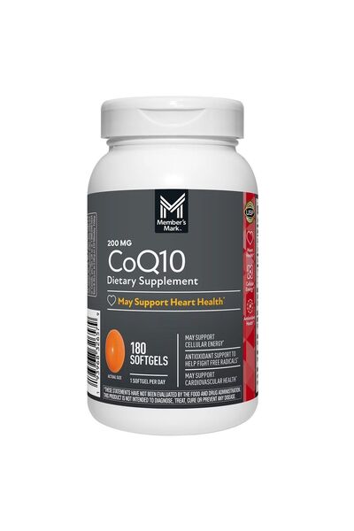 Members Mark Supliment alimentar, Member's Mark, Coenzima Q10, 200 mg, 180 ca...