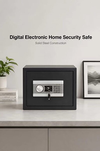 Bleco Digital Electronic Safe Box for Home, Steel Security Safe with Electron...